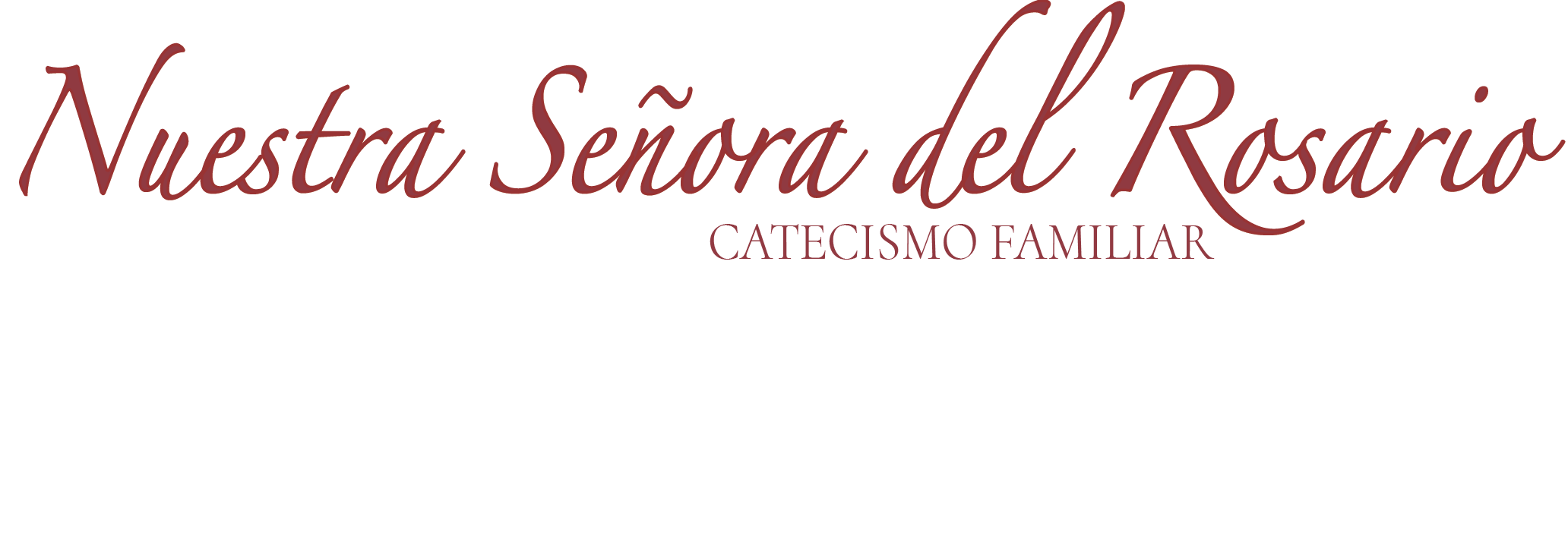 Nuestra Señora del Rosario Catecismo Familiar Logo